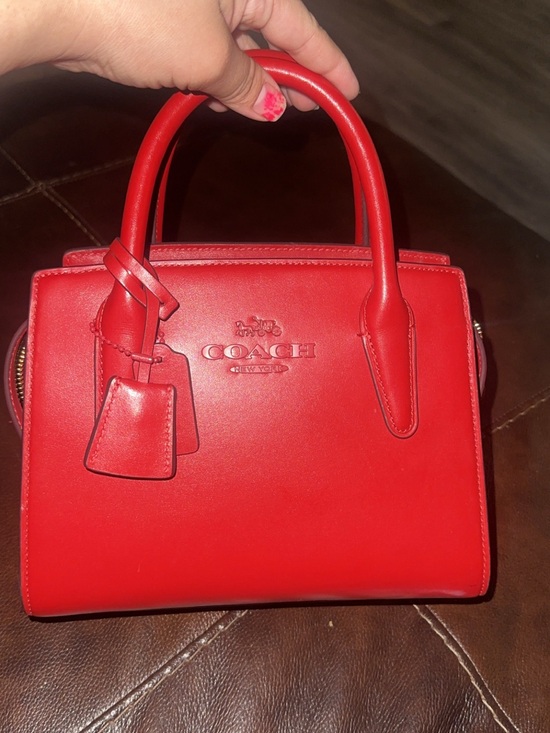 Coach Handbags - Coach Bright Red Leather Mini Satchel